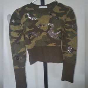 Zara Camo Sweater